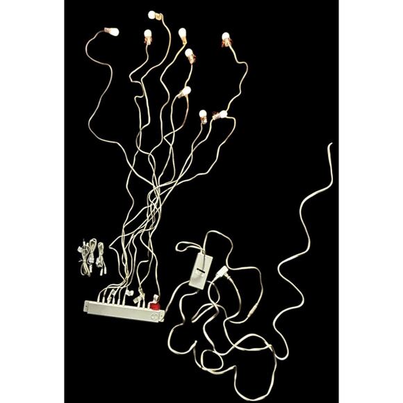 Department 56 Building Accessories Lighting Sys 56.53500 And 3 Cord Set 56.53598 - Picture 8 of 13